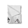 thumbnail image 2 of Alchemy Soft Flannel Fleece Throw Blanket, Themed Sketch of All Seeing Eye and Witch Hands Magic Image, Cozy Plush for Indoor and Outdoor Use, 50" x 70", Charcoal Grey and White, by Ambesonne, 2 of 6