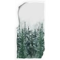 thumbnail image 3 of 2PCS Winter Forest Snow Scenery Hand Bath Fingertip Towel White Green Christmas Tree Kitchen Towel Xmas Bathroom Highly Absorbent SPA Gym Shower Towels Holiday Decorations, 3 of 4