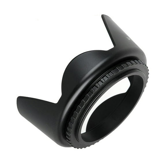 CIMAXIC Pare-Soleil Universel Professionnel pour Objectif de Caméra DSLR 55mm pour Canon/ Nikon/ Sony/ Pentax/ Olympus/ Sigma/ Tamron, 3.15"X2.95"X1.57 Pouces