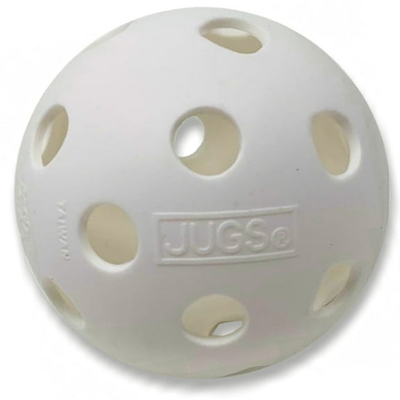 JUGS Sports Pickleballs (1 Ball, White)