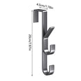 thumbnail image 4 of Over Door Hooks Long Hanger Hooks for Towel Rack, Carbon Steel, Space Saving for Bathroom, 4 of 8