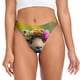 thumbnail image 1 of Fotbe Flower Crown Guinea Pig Tanga Sin Costuras para Mujer con Estampado – Panties Invisibles, Transpirables y Cómodos para Uso Diario-Small, 1 of 6