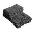 thumbnail image 2 of Fufafayo under $5 Throw Blanket for Couch and Bed, Soft Cozy Blanket with Tassel, Lightweight Decorative Blankets & Throws, Farmhouse Warm Woven Blanket for All Seasons, 68x50Inch, 2 of 6