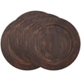 thumbnail image 4 of Saro Lifestyle CH844.BR13R 13 in. Dark Wood Charger Plates, Brown - Set of 4, 4 of 4