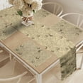 thumbnail image 2 of Ambesonne Vintage Table Runner & Placemats, Marine Fantasy Map Design, Placemat 4 pcs + Runner 12"x72", Beige and Dark Cocoa, 2 of 2
