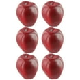 thumbnail image 2 of 6 Pcs Artificial Plastic Red Delicious Fruit Display Kitchen Home Foods Decor, 2 of 10
