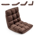 thumbnail image 1 of Giantex Chaise de Sol Réglable, Chaise Longue de Jeu à 14 Positions, Sofa Paresseux Rembourré, Café, 1 of 9