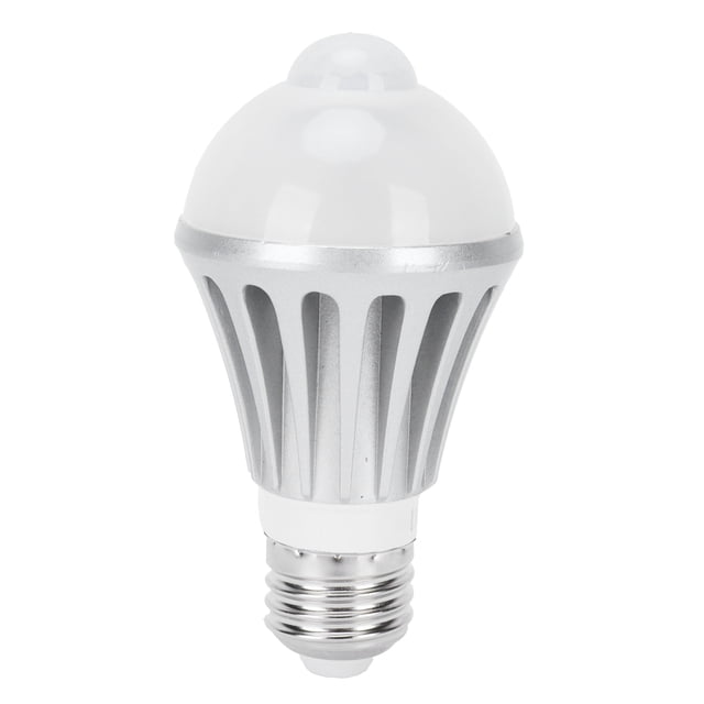 Bombilla con sensor LED 7W E27 Bombilla con sensor de cuerpo humano para pasillo 85-Luz blanca cálida de 265 V.