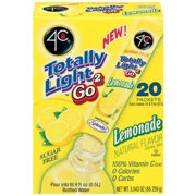 (2 pack) (40 Packets) 4C Totally Light 2Go Drink Mix, Lemonade