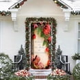thumbnail image 2 of Christmas Door Cover Elastic, 2026 New Stretch Christmas Door Covers Fabric, FunnyChristmas DoorCovers for Front Door Decorations (A,Polyester), 2 of 5