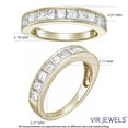thumbnail image 4 of Vir Jewels 1.50 CTTW Princess Diamond Wedding Band 14K Yellow Gold Channel Set Size 5 Female Adult, 4 of 7