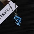 thumbnail image 1 of POINTERTECK Glow Flame Dragon Necklace Personality Punk Glow Pendant Animal Sweater Chain, 1 of 6