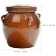 thumbnail image 3 of Bocal à Cornichons en Céramique Bocal à Miel Rétro Bocal de Stockage de Grains Traditionnel, 3 of 4