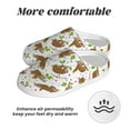 thumbnail image 6 of KLL Cute Sloth Pattern Adult Unisex Cozy Slippers,Fuzzy Slip-on Slippers TPR Sole Slippers Comfort Plush Home Footwear for Indoor & Outdoor-39/40, 6 of 7