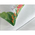 thumbnail image 4 of Ambesonne Leaf Quilted Bedspread Set 3 Pcs, Plumeria Crepe Gingers, Queen Size, Hot Pink White, 4 of 5