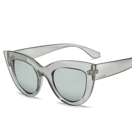 Retro Sunglasses for Women Goggles Mirror Protection Cat Eye Sun