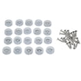 thumbnail image 2 of veasfak 20PCS Home Furniture Feet Slider Pads Screw Type Easily Install Round with Shim, 2 of 9