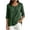 Army Green, variant on Women's Cotton 3/4 Sleeve Lightweight Tops Casual Scoop Neck Loose Fit Blouses Roll Tab Cuff Tunic Shirts for Work Office Daily Wear, Army Green, M