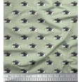 thumbnail image 1 of Soimoi Modal Satin Fabric Basset Hound Dog Decor Fabric Printed Yard 42 Inch Wide, 1 of 3