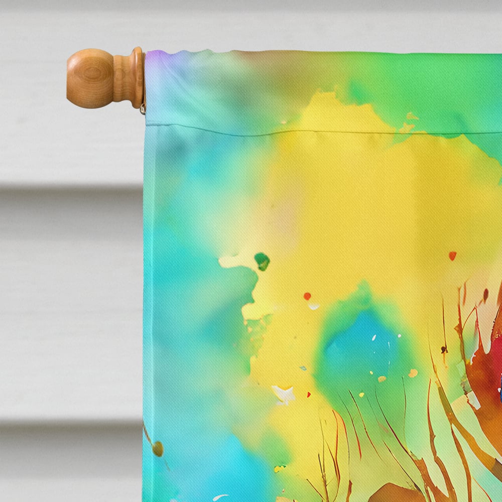 Hippie Animal Peacock House Flag 28 in x 40 in