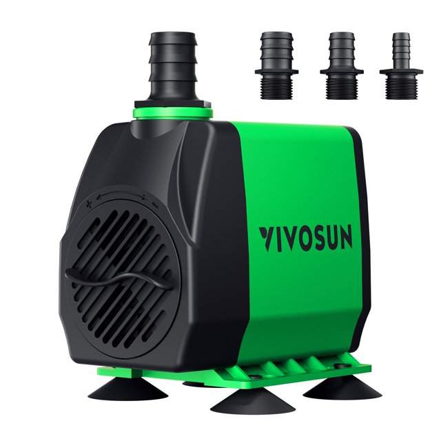 Bomba de agua VIVOSUN 3000L/H 24W 800GPH sumergible de 10 pies