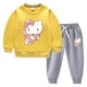 thumbnail image 4 of Hello Kitty otoño e invierno nuevos niños traje con capucha niños y niñas dibujos animados más terciopelo cálido pantalones de manga larga traje de dos piezas, 4 of 5