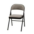 thumbnail image 2 of MECO Sudden Comfort Deluxe Metal Fabric Padded Folding Chair, Gray (4 Pack), 2 of 5