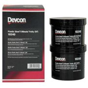 Devcon Putty, 1 lb Container Size, Can, Plastic Steel, Dark Gray