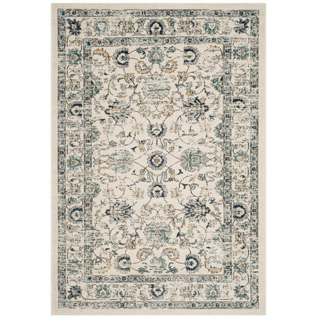Safavieh Carmel 9' X 12' Power Loomed Rug in Beige and Blue