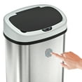 thumbnail image 5 of SensorCan Automatic Touchless Sensor Trash Can with AC Adapter, Stainless Steel, 13 Gallon, 5 of 6
