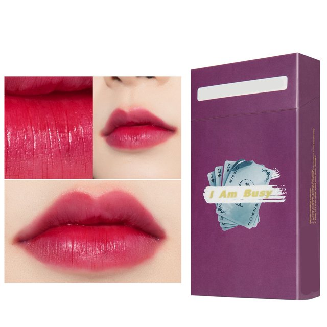 Hisopo de algodón, brillo de labios, exquisito tinte de labios nutritivo de larga duración, desechable, herramientas de maquillaje para niñas y mujeres, morado