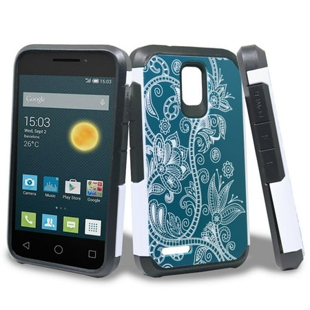 4 Shaft Hard Case - for Alcatel PIXI 4 (2015) OT435 3.5