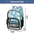 thumbnail image 2 of ALAZA Clear Backpack Cute Sheeps PVC Transparent BookBag, 2 of 7
