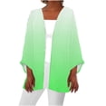 thumbnail image 1 of AherBiu Cardigan Léger pour Femmes Manches 3/4 en Lin Ouvert Automne Décontracté, 1 of 5
