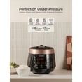 thumbnail image 2 of CUCKOO High Pressure Rice Cooker 6-Cup Uncooked / 12-Cup Cooked with Nonstick Inner Pot, Versatile Rice Maker with 12 Menu Options and Steam Plate, Fuzzy Logic Tech, Voice Guide, Black (CRP-P0609S), 2 of 9