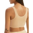 thumbnail image 3 of Women's Vanity Fair 72202 Beyond Comfort Pullover Wirefree Bra (Damask Neutral XL), 3 of 3
