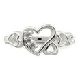 thumbnail image 5 of Sterling Silver CZ Heart Ring, 5 of 6