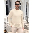 thumbnail image 5 of COOFANDY Men's Long-Sleeve Crewneck T-Shirt with Pocket, Casual Soft Stretch Tee, Casual Cotton Jersey, 5 of 8