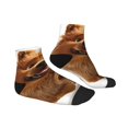thumbnail image 6 of Salouo Happy Fluffy Running Dog Pattern Unisex Middle Tube Socks,Middle-Finger Knee High Socks Over The Calf Tube Stocking Crew Stockings for Women and Men Tube Socks, 6 of 8