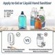 thumbnail image 4 of Automatic wall-mounted hydroalcoholic gel soap dispenser for liquid hand soap 350 ml contactless dispenser infrared sensor, 4 of 4