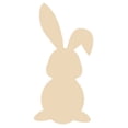 thumbnail image 1 of Blank Rabbit Shape Wooden Chip Wood Unfinished Wood Chip Kids Diy Doodle Material, 1 of 7