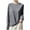 Dark Gray, variant on Ke1Clo Women's Long Sleeve Tops Casual Fashion Crew Neck Comfy Pullover Loose Solid Ribbed Knit Sweater Blouse Army Green XXL