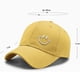 thumbnail image 2 of 1 paquete de gorras de béisbol de algodón sonrientes, ajustables, de perfil bajo, no estructuradas, para papá, para mujer y hombre, 2 of 5