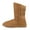 CHESNUT, variant on DREAM PAIRS Womens Snow Boots Faux Fur Lined Fashion Winter Warm Mid Calf Boots SWEATY-BUCKLE BROWN Size 5