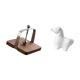 thumbnail image 5 of Servilletero de para cafetería, estatua de caballo, dispensador de pañuelos, escultura decorativa de animal, base de madera, organizador, ad, 5 of 8
