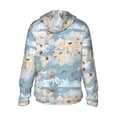 thumbnail image 3 of Uemuo Animals Travel World Map Pattern Women's Full Zip UPF 50+ Sun Protection Hoodie Jacket Long Sleeve Sun Shirt Hiking Outdoor Performance with Pockets-Medium, 3 of 9
