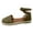 Army Green, variant on Womens Closed Toe Ankle Strap Espadrille Sandals Classic Lace up Summer Dressy Flat Shoes