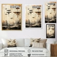 thumbnail image 4 of Designart "Ufos In Minimalist Design I" Ufos Wall Decor, 4 of 7