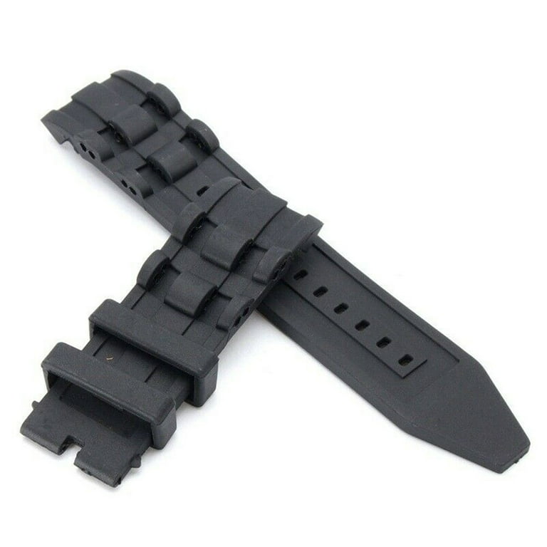 26mm Wristband Watch Bracelet Replacement Strap Silicone Rubber