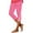 Hot Pink, variant on Frostluinai Capri Leggings for Women High Waist Stretch Yoga Capris Lace Slim Fit Beach Pants Plus Size Solid Color Workout Leggings